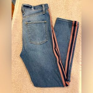 McGuire Side Striped High Waist Jeans - size 28
